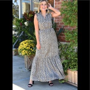 Thml snakeskin print maxi dress
